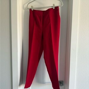 Carolina Herrera Bold Red Pants